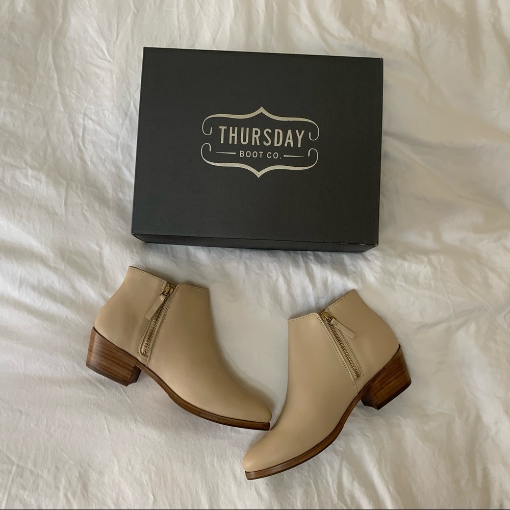 Thursday Boots Downtown Daisy 8.5 Tan Ankle Boot
